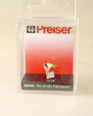 1:87/h0 Preiser 28040 Wo ist die Fahrkahrte? - neuw./ovp