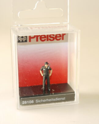 1:87/h0 Preiser 28108 Sicherheitsdienst - neuw./ovp