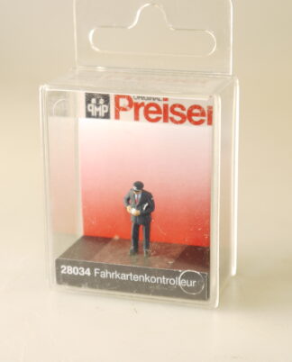 1:87/h0 Preiser 28034 Fahrkartenkontrolleur - neuw./ovp