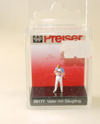 1:87/h0 Preiser 28177 Vater mit Säugling - neuw./ovp