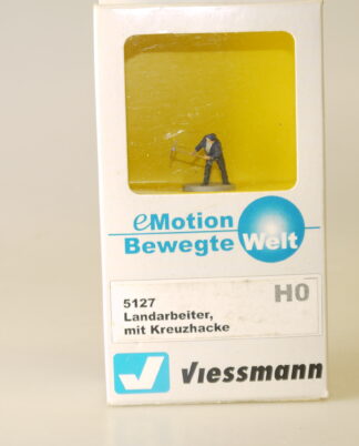 1:87/h0 Viessmann 1527/5127 Landarbeiter mit Kreuzhacke / mit Antrieb - neuw./ovp