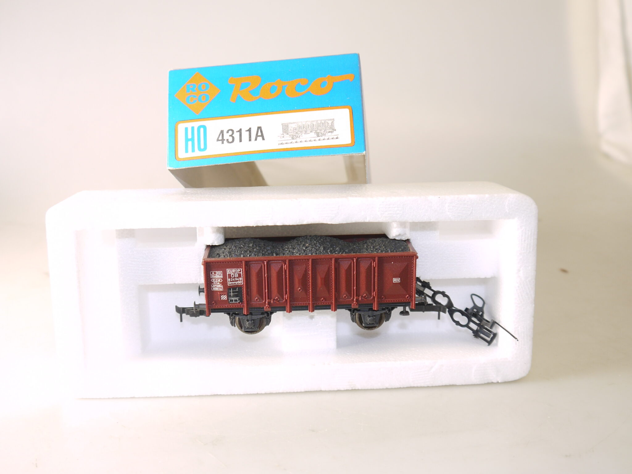 H0 Roco 4311/46043 Hochbordwagen Ommp50 mit Kohleladung, top/ovp/KKK