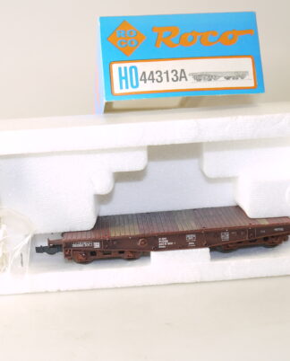h0 Roco 44313A/46380 Schwerlastwagen Rlmmp, top/ovp/KKK/gealtert