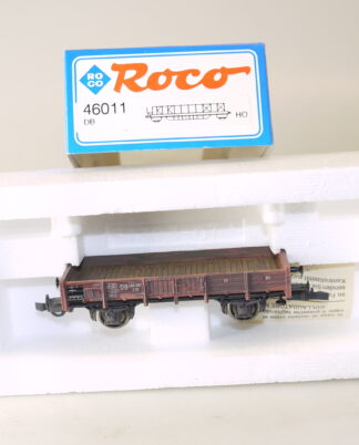 H0 Roco 4303/46011 Niederbordwagen Kklmm05 DB, top/ovp/KK/gealtert
