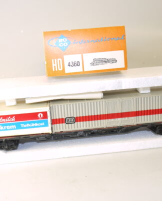 h0 Roco 4360 Flachwagen Sss-y716 + Ladung: 2x Container, top/OVP/KKK