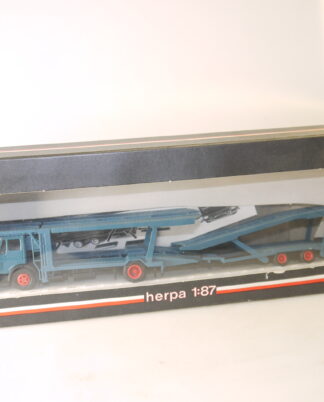 1:87 Herpa 806150 MB SK Autotransporter blau, neuw./ovp