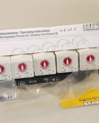 H0: Brawa 49101 Behältertragwagen Südmilch - top-Zustand, aber ohne OVP