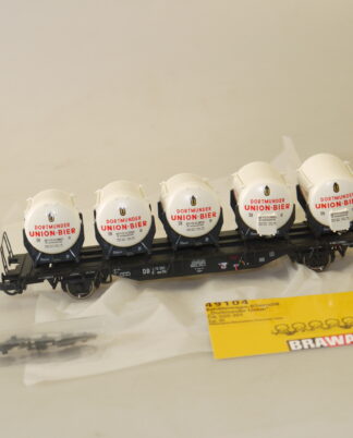 H0: Brawa 49104 Behältertragwagen Dortmunder Union - top-Zustand, aber ohne OVP