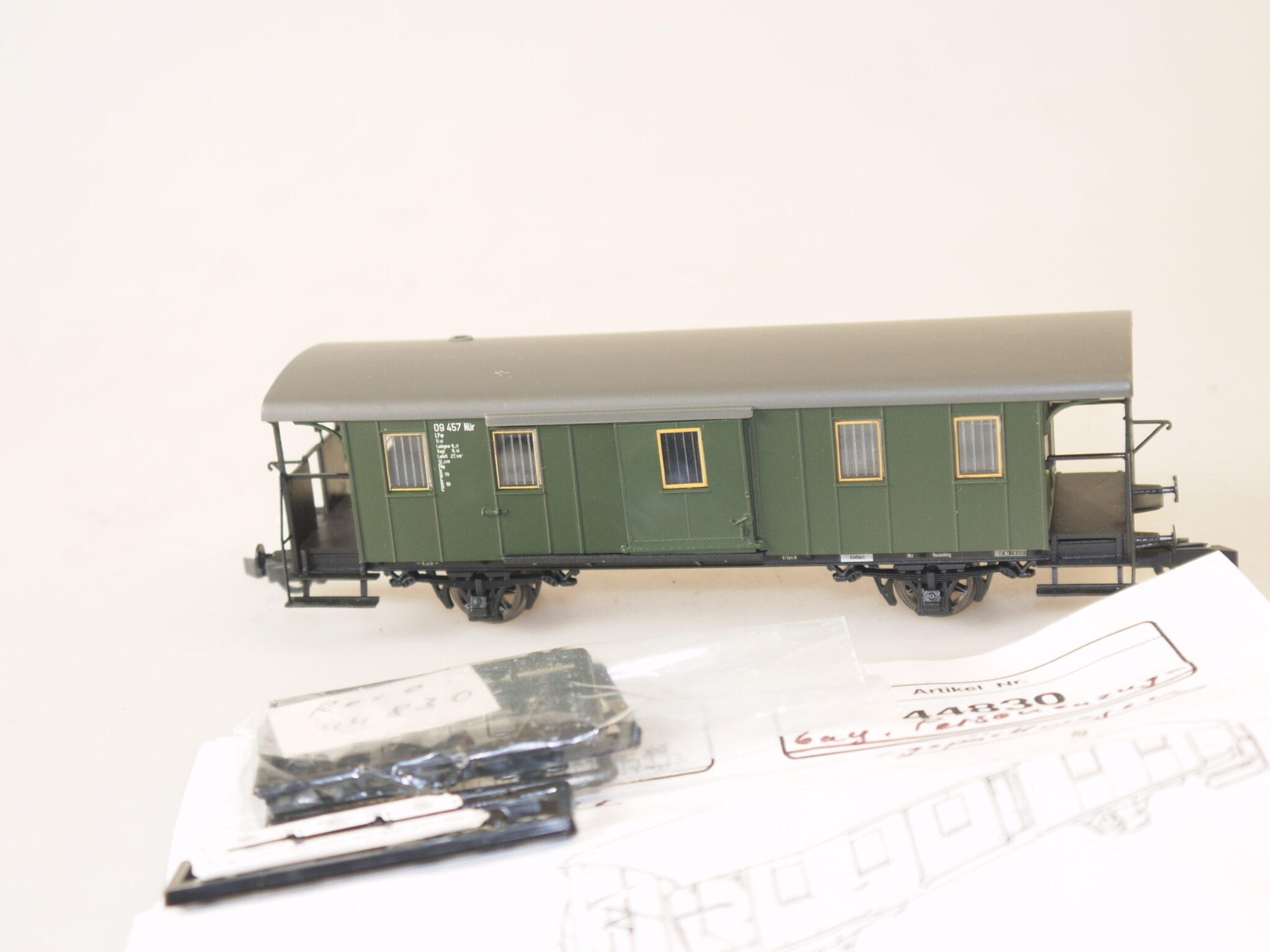 H0 Roco 44830 Packwagen, top, aber ohne ovp