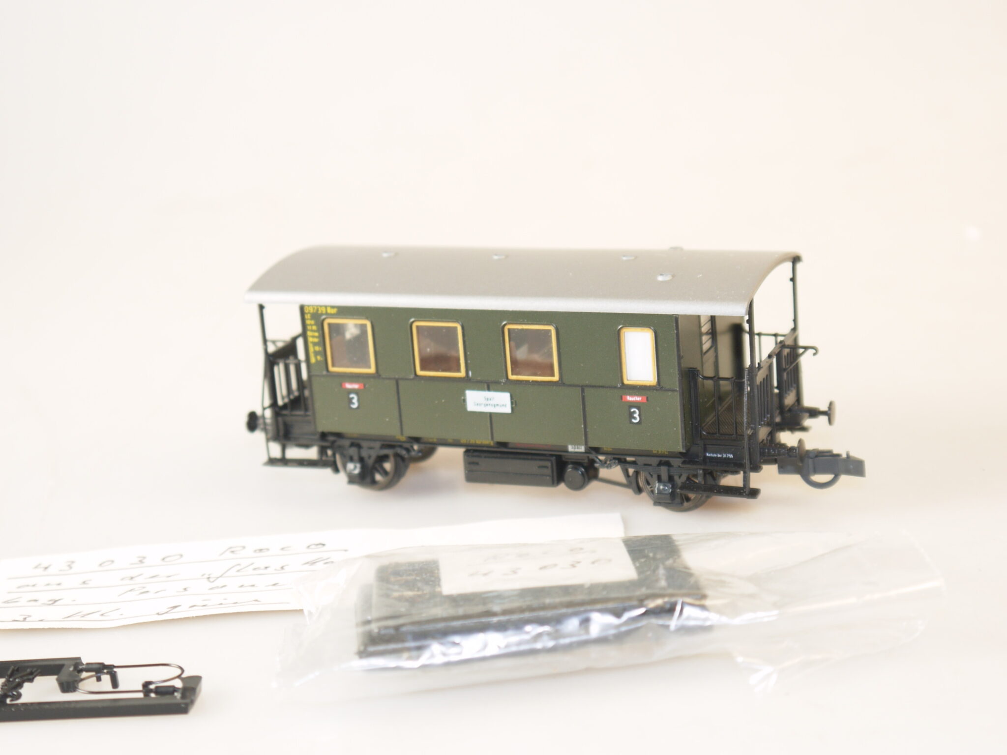 H0 Roco aus Set 43030: Bay.Personenwagen 3.Kl., top, aber ohne ovp