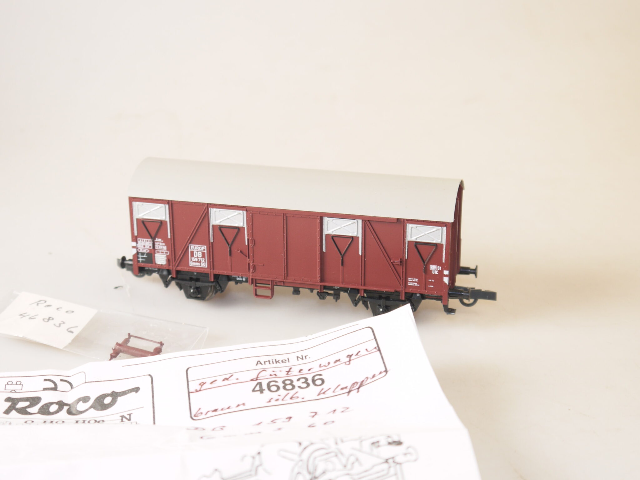 H0 Roco 46836 H0 Güterwagen Gmms 60, top, aber ohne ovp