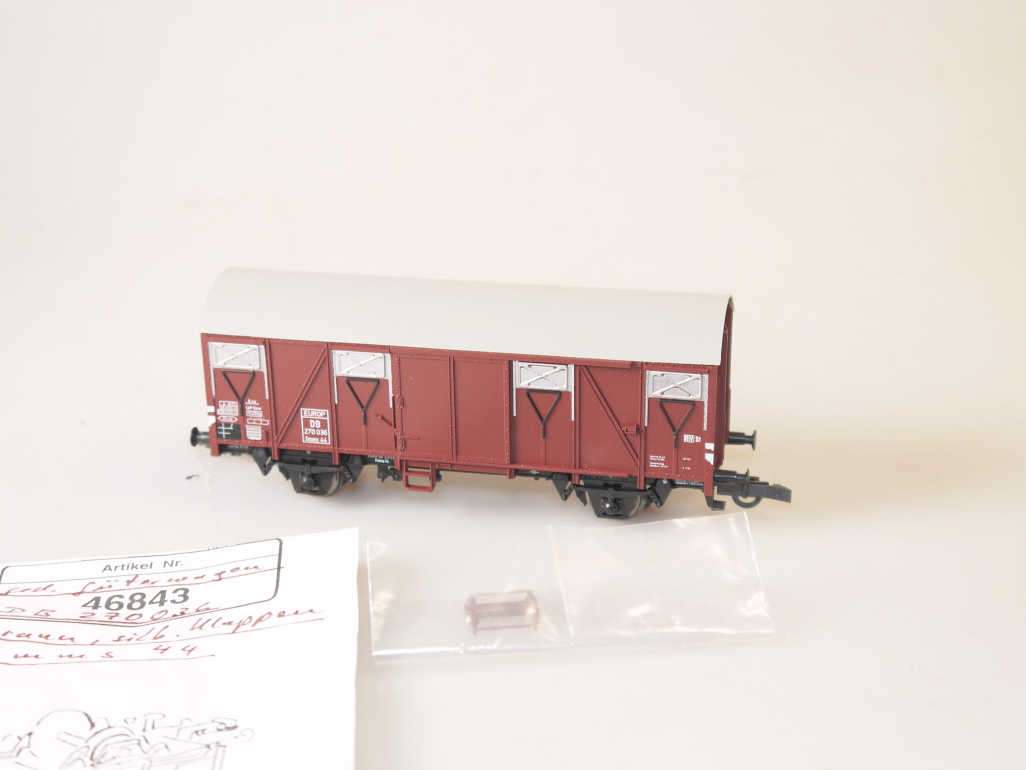 H0 Roco 46843 H0 Güterwagen Gmms 44, top, aber ohne ovp
