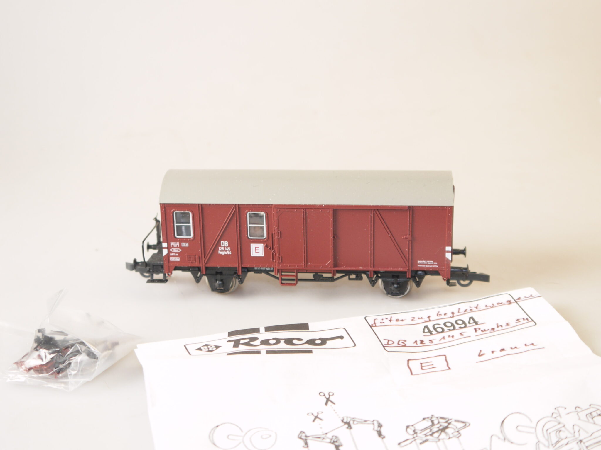 h0 Roco 46994 Güterzug-Begleitwagen Pwghs54, aber ohne ovp
