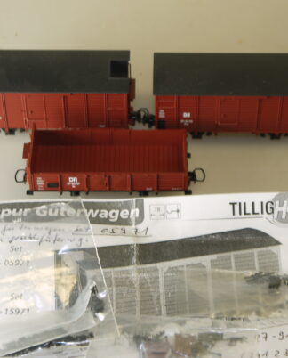 H0e Tillig 05971 Güterwagen-Set - neuw., aber ohne ovp