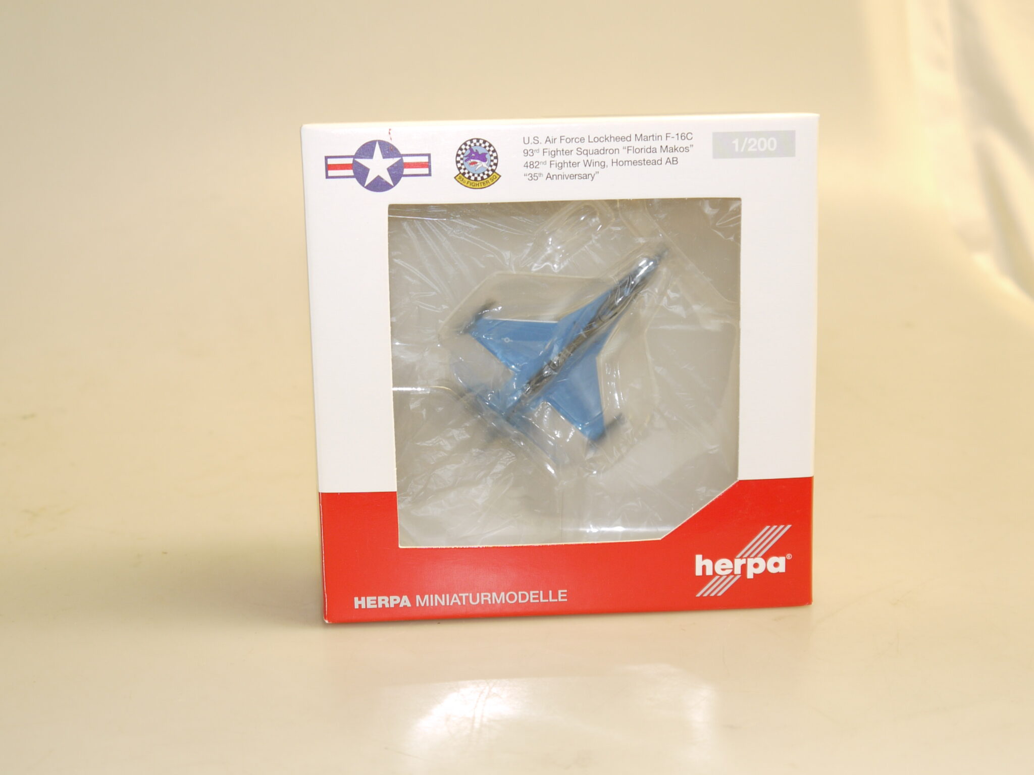 1:500 Herpa Wings 559119 USAF Lockheed Martin F-16C, neuw./ovp