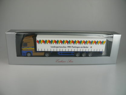 1:87 Herpa exclusiv MB Actros SZ SPED.KOENIG/LANDESGARTENSCHAU 1998 PLOCHINGEN, neu und ovp
