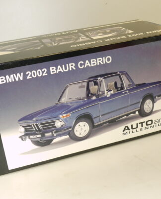 1:18 AUTOart BMW 2002 Baur Cabrio blau, neuw./ovp