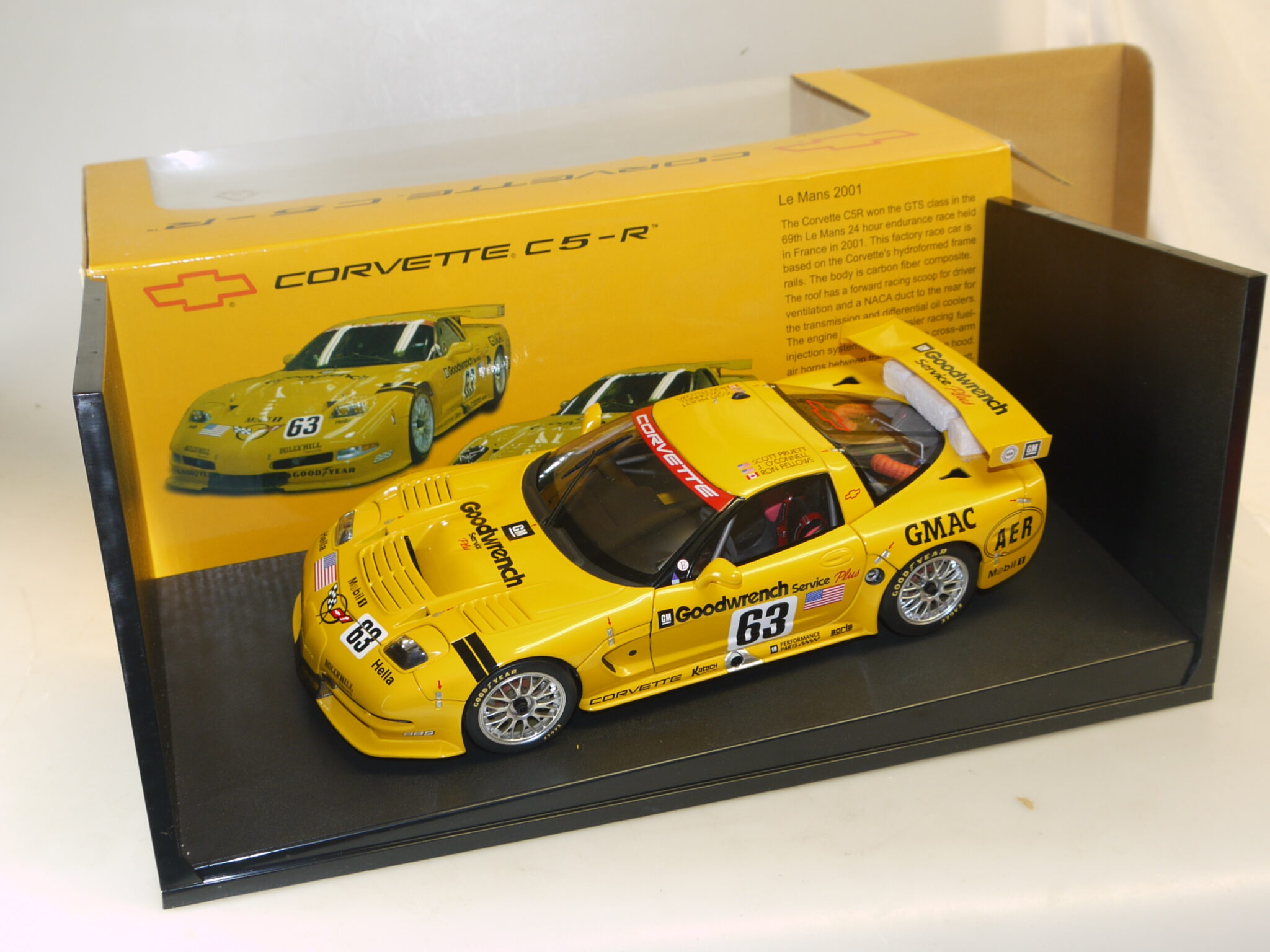 1:18 AUTOart Chevrolet Corvette C5-R 2001 24HR, R. Fellows, neuw./ovp