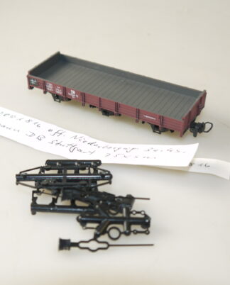 H0e Bemo 2001 816 Niederbordwagen DB Stuttgart 75xsm, neuw., aber ohne OVP