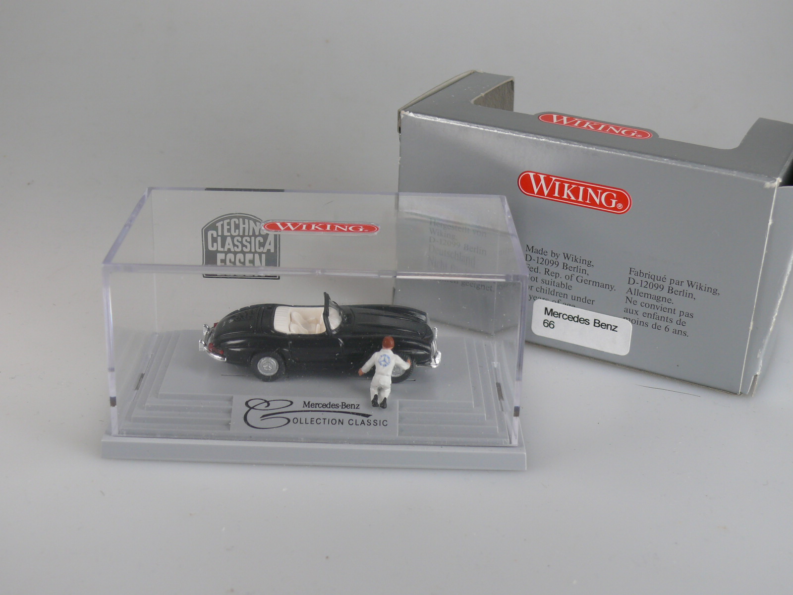 Neuer Preis! Wiking SOMO: 66 Collection Classic MB SL schwarz '+ MECHANIKER', neu