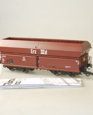 H0 Roco 66019 Selbstentladewagen Erz IIID 611 891 aus Set, neuw., aber ohne ovp