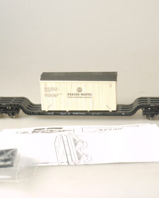 H0 Roco 47740 Tiefladewagen 'Krauss-Maffei', neuw., aber ohne ovp