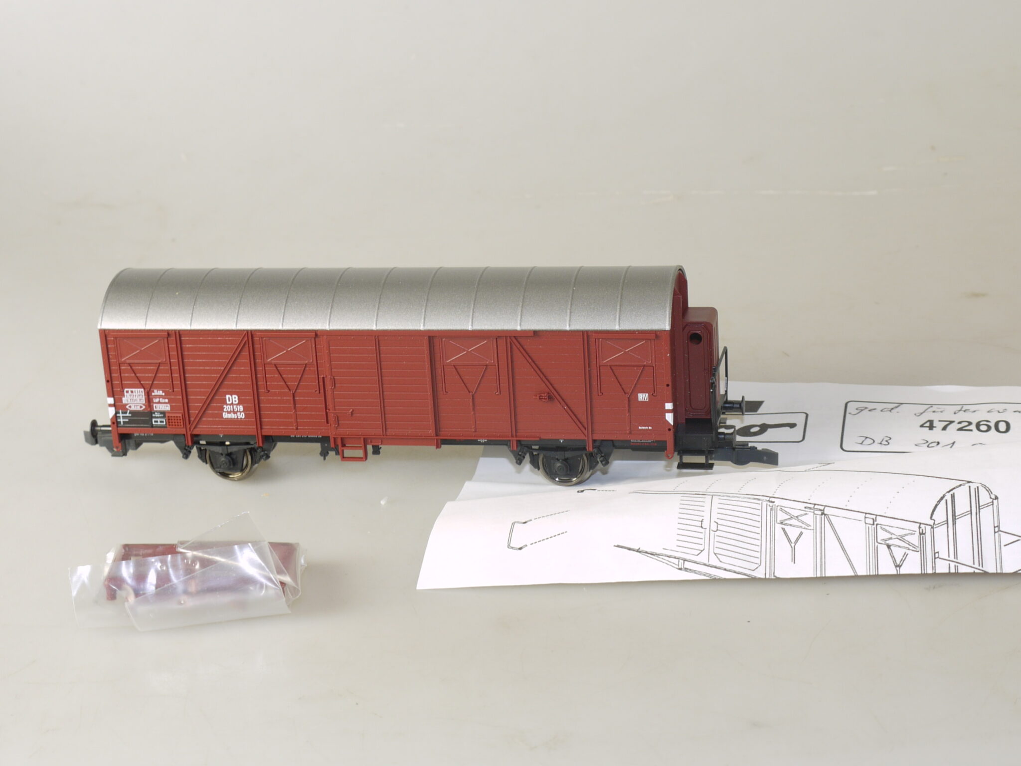 H0 Roco 47260 Güterwagen Glmhs 50, neuw., aber ohne ovp