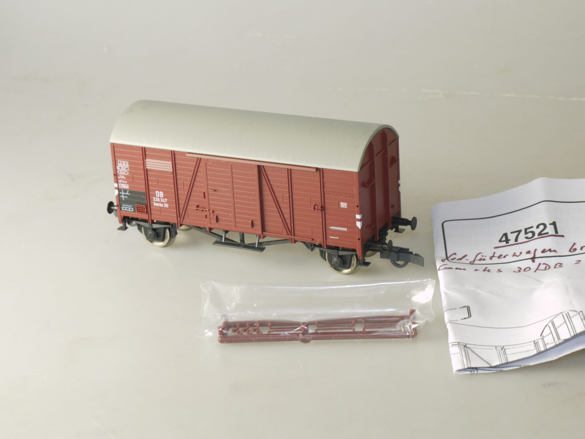 h0 Roco 47521 Güterwagen Gmrhs, neuw., aber ohne ovp