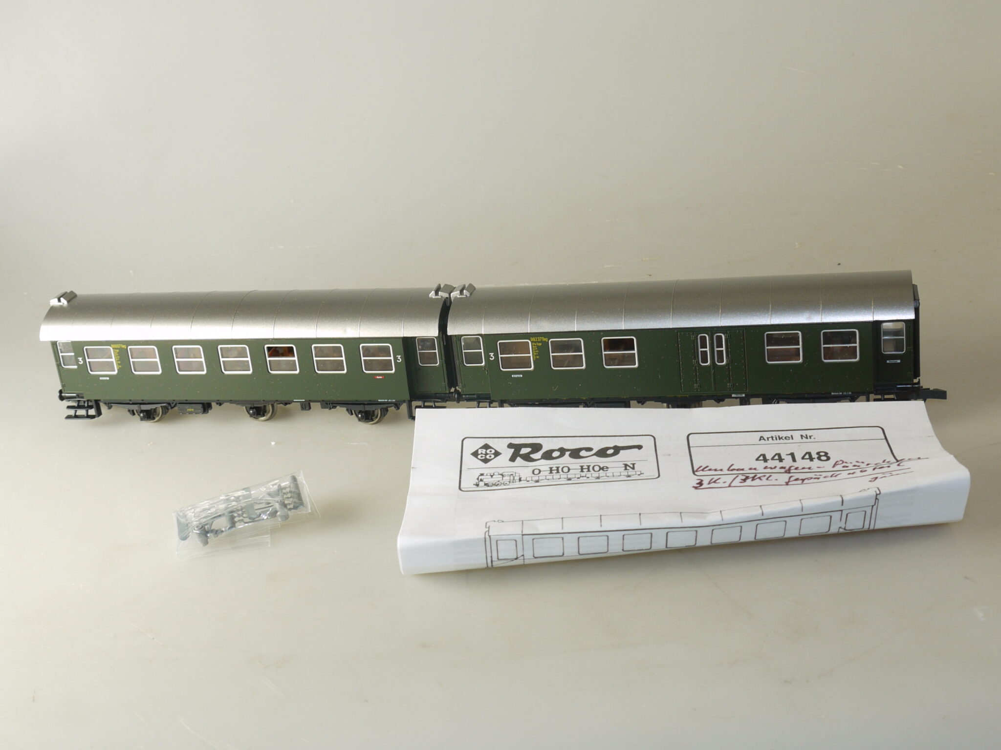 H0 Roco 44148 Doppel-Umbauwagen CPw3yge + C3yge, neuw., aber ohne ovp