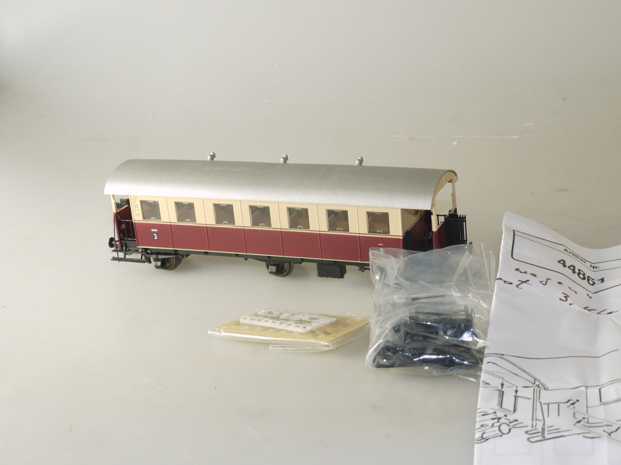 h0 Roco H0 44861 Personenwagen 3.Kl. DRG, neuw., aber ohne ovp