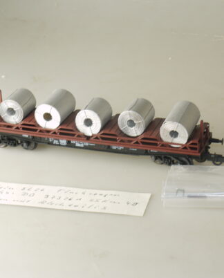 h0 Klein Modellbahn 3626 Flachwagen für Coiltransporte, neuw., aber ohne OVP