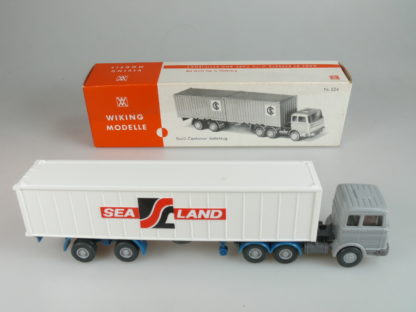 H0 Wiking 524 STAHLCONTAINER-SATTELZUG 'SEALAND', TOP/OVP