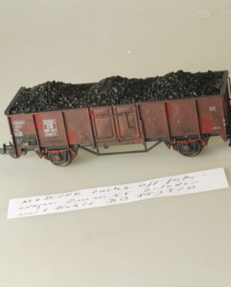 h0 Klein Modellbahn / M+D 206 Güterwagen Omm55 + Ladung: Kohle, neuw., aber ohne OVP