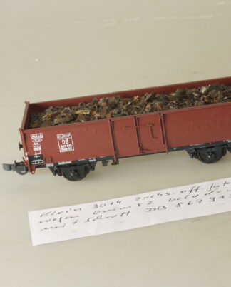 H0 Klein Modellbahn 3074 Offener Güterwagen Omm 52 + Ladung: Metallschrott, neuw., ohne OVP