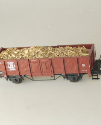 H0 Klein Modellbahn 3074 Offener Güterwagen Omm 52 + Ladung: Späne, neuw., ohne OVP
