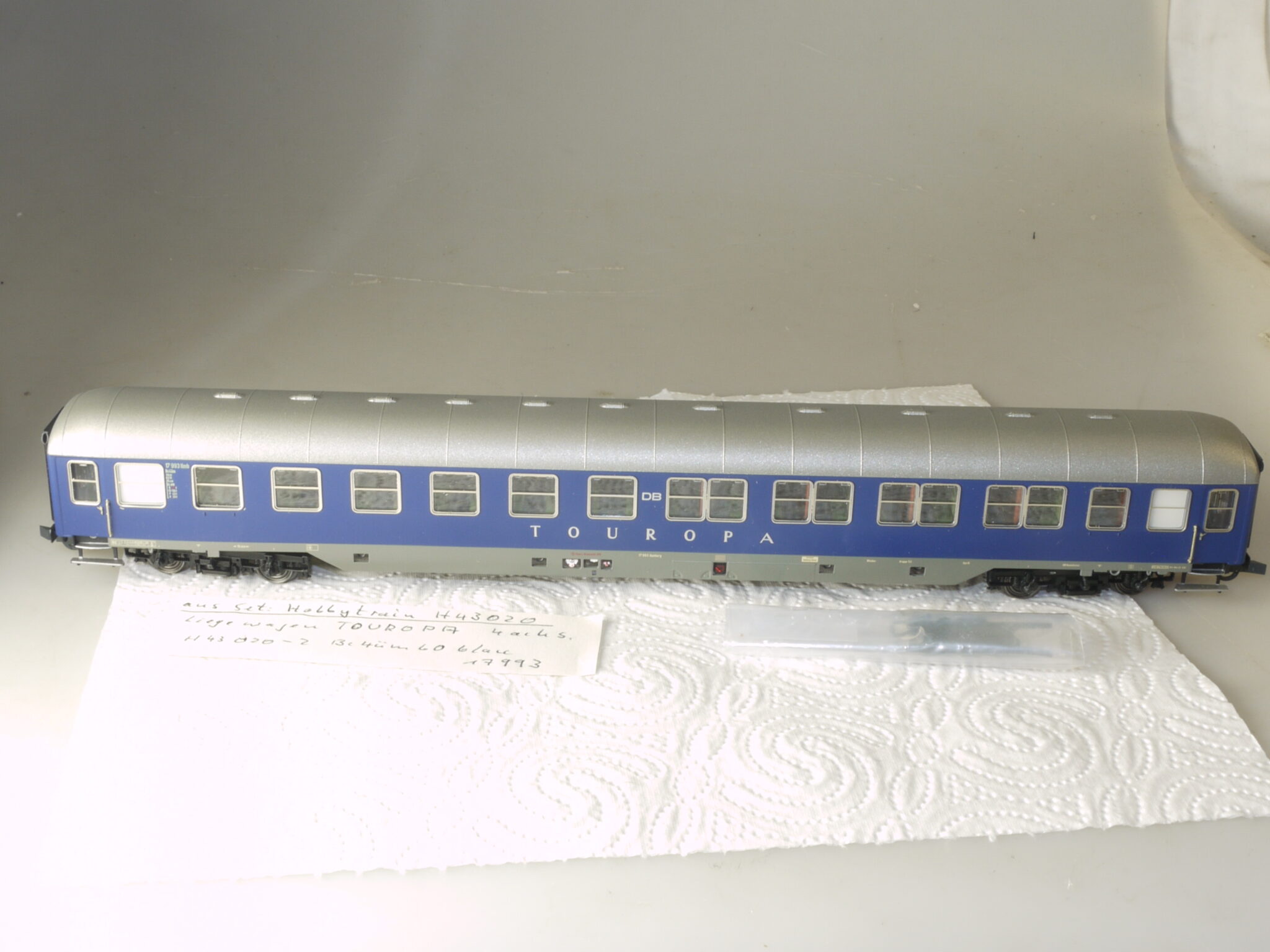 Hobbytrain aus 43020 Liegewagen Touropa Bc4üm 17 993 Hmb, neuw., aber ohne OVP