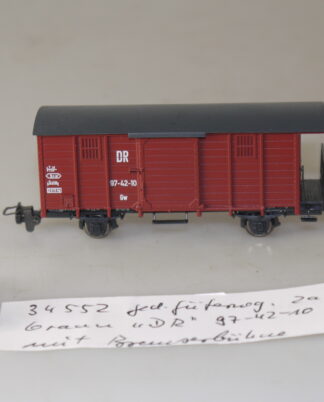 H0e Roco 34552 ged. Güterwagen DR 2-achs. 974210, top/ohne ovp
