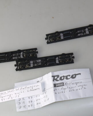 H0e Roco 34595 3er-Set Rollwagen DR, top/ohne ovp