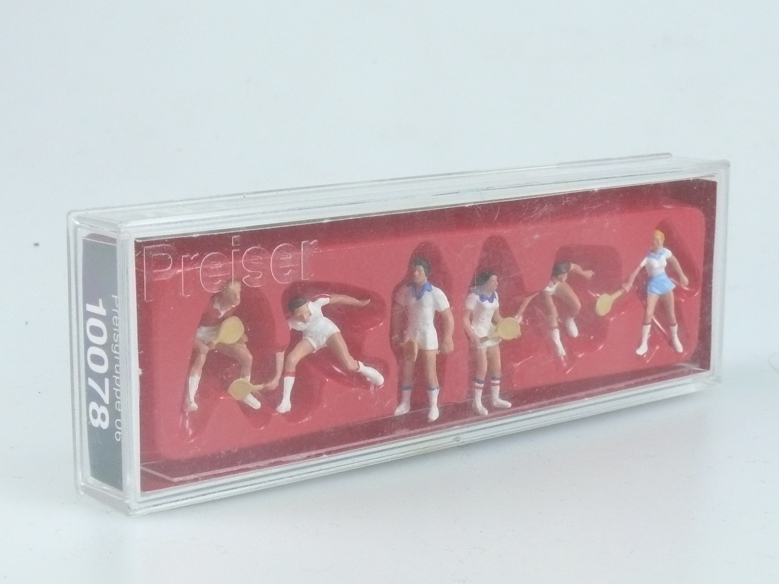 Preiser 10078 Tennisspieler 6 Stück H0 Figuren