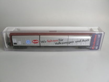 H0 Electrotren 212092: Schiebewandwagen 'VW/AUDI' top/OVP – Bild 2