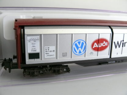 H0 Electrotren 212092: Schiebewandwagen 'VW/AUDI' top/OVP – Bild 4
