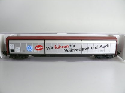 H0 Electrotren 212092: Schiebewandwagen 'VW/AUDI' top/OVP