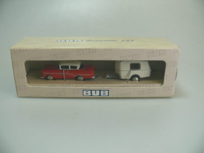 Bub H0: 06350 'OPEL OLYMPIA + WOHNWAGEN', top/OVP