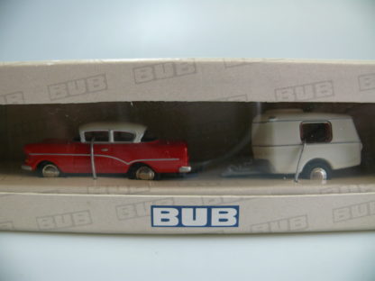 Bub H0: 06350 'OPEL OLYMPIA + WOHNWAGEN', top/OVP – Bild 4
