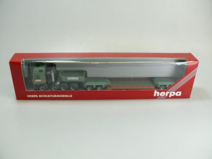 1:87 Herpa 147460 MAN E 2000 TIEFLADE SZ 'MAX WILD', neu