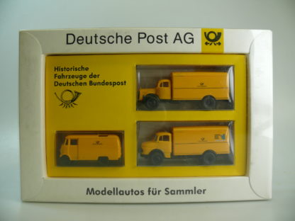 1:87 Brekina/Deutsche Post AG SERIE 5 Historische Fahrzeuge DBP - neu