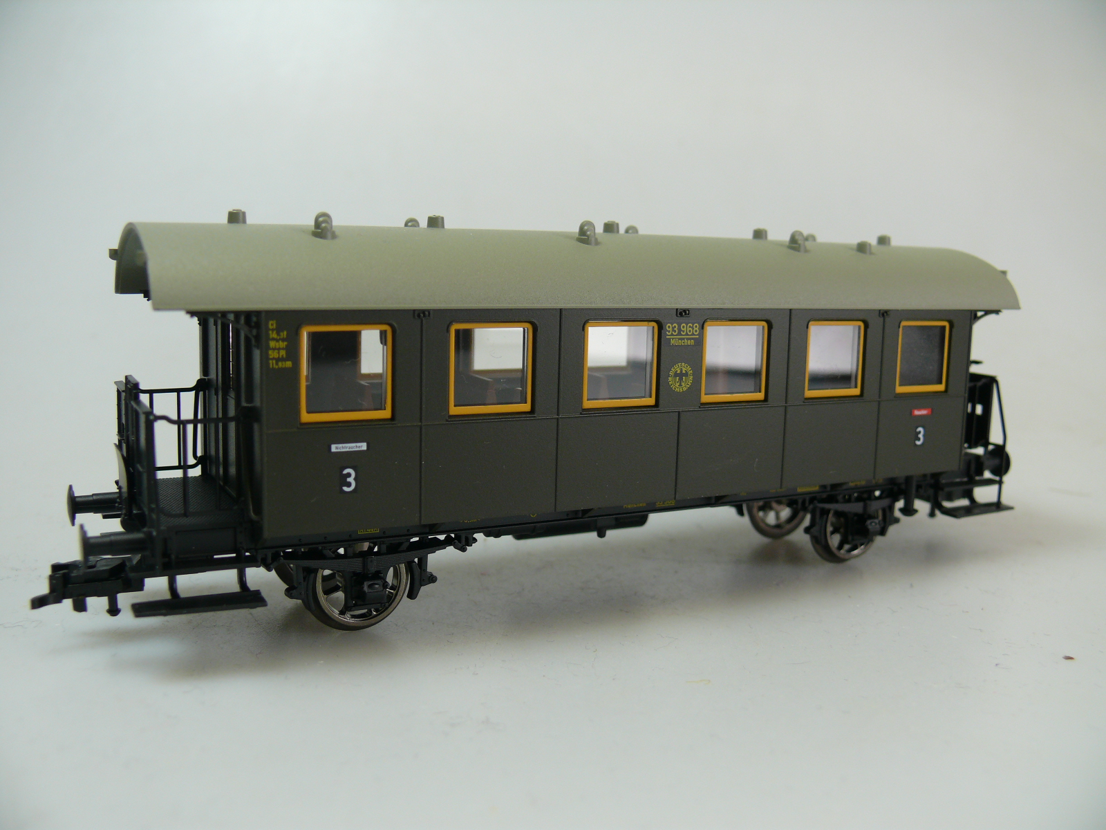 H0 FLEISCHMANN 5092 K PERSONENWAGEN '3.KL. DR', TOP/OVP - gearontologist