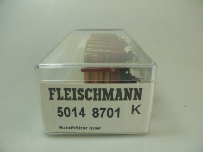 H0 Fleischmann 5014 8701K DB Rungenwagen R20 RUNDHÖLZER QUER, neuw./OVP – Bild 2