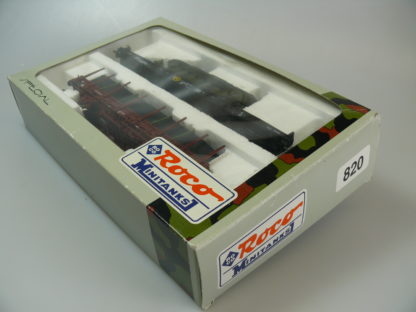 h0 Roco Minitanks 820: "SCHWERLASTWAGEN DB +PANZERSCHNELLBRÜCKE" - TOP/OVP – Bild 2