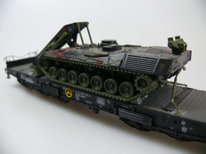 h0 Roco Minitanks 820: "SCHWERLASTWAGEN DB +PANZERSCHNELLBRÜCKE" - TOP/OVP – Bild 4